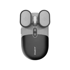 Smart Mouse with Voice Typing Foreign Language Translation, Supports 2.4GHz Wireless/Bluetooth Connectivity Mature Smart Mouse, Stable Transmission, No Flickerno Delay, Fast Accept 10 Meters Connection  For work/Study