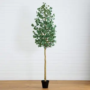 8’ Artificial Eucalyptus Tree