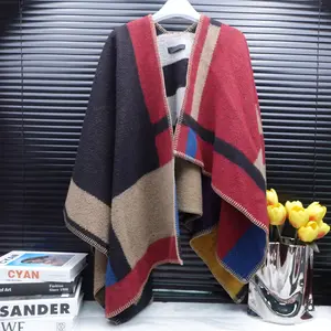 Pre-owned Burberry Multicolro Checked Cashmere Wrap T20320776