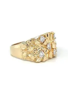 Zircon Ring for Women, Elegant Jewelry Gift for Her, Perfect for Daily Wear & Special Occasions, Vintage Embossed Ring