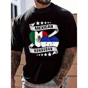 100% Cotton Mexican Honduran Shirt Half Mexican Half Honduran T-Shirt Women's Men's Graphic Tee Causal Tops Fashion