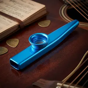 Portable Metal Kazoo: Fun Easy-to-play Instrument for Parties, Gifts, Travel & Music Class. Lightweight, Durable, No Maintenance. Perfect for All Ages, Solo or Group Play. Great Sound, Eco-Friendly. Ready to Play Instantly!