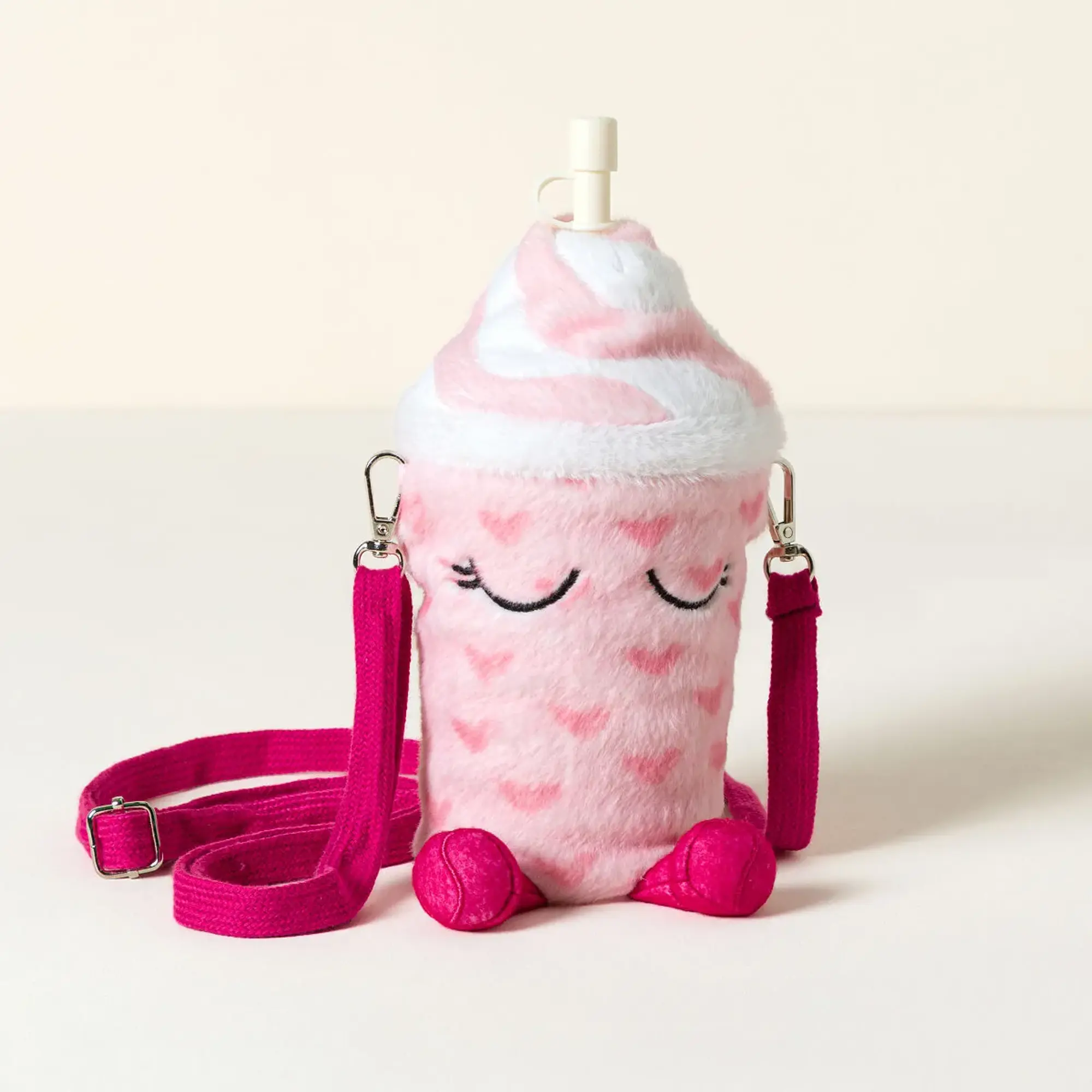 Ad n Art (aka Asobu) Crossbody Plush Insulated Reusable Drink Bottle Buddy Set
