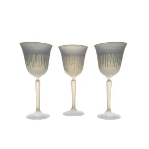 Aurora Trinkles Cocktail Glass Handcrafted French Crystal Stemware with Luminous Luster Painting for Elegant Cocktails & Special Occasions 6 oz Capacity Lead-Free Crystal
