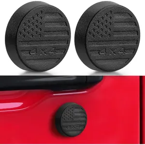 Keyhole Covers Compatible With 2018-2025 Jeep Wrangler JL,Gladiator JT Front Door, Strong Magnet Keyhole Decor Accessories For Door Lock Protection
