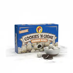 Buc-ee's Cookies 'N Creme Cookie Bites - Crunchy Chocolate Cookies with Creamy Sweet Filling Resealable Pouch for On-the-Go Snacking - Dessert, Biscuit, Flavor