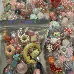 Beads for Pens - Colorful Assorted Beads in Clear Packaging for Writing Tools