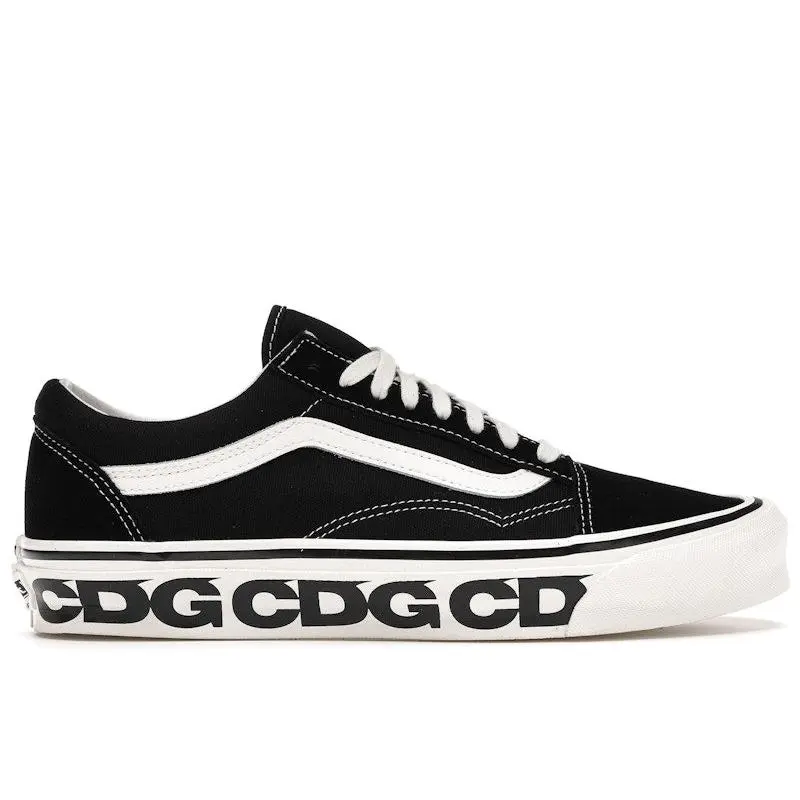 Vans Men's Old Skool LX Comme Des Garcons Black Skateboarding Shoes, from StockX