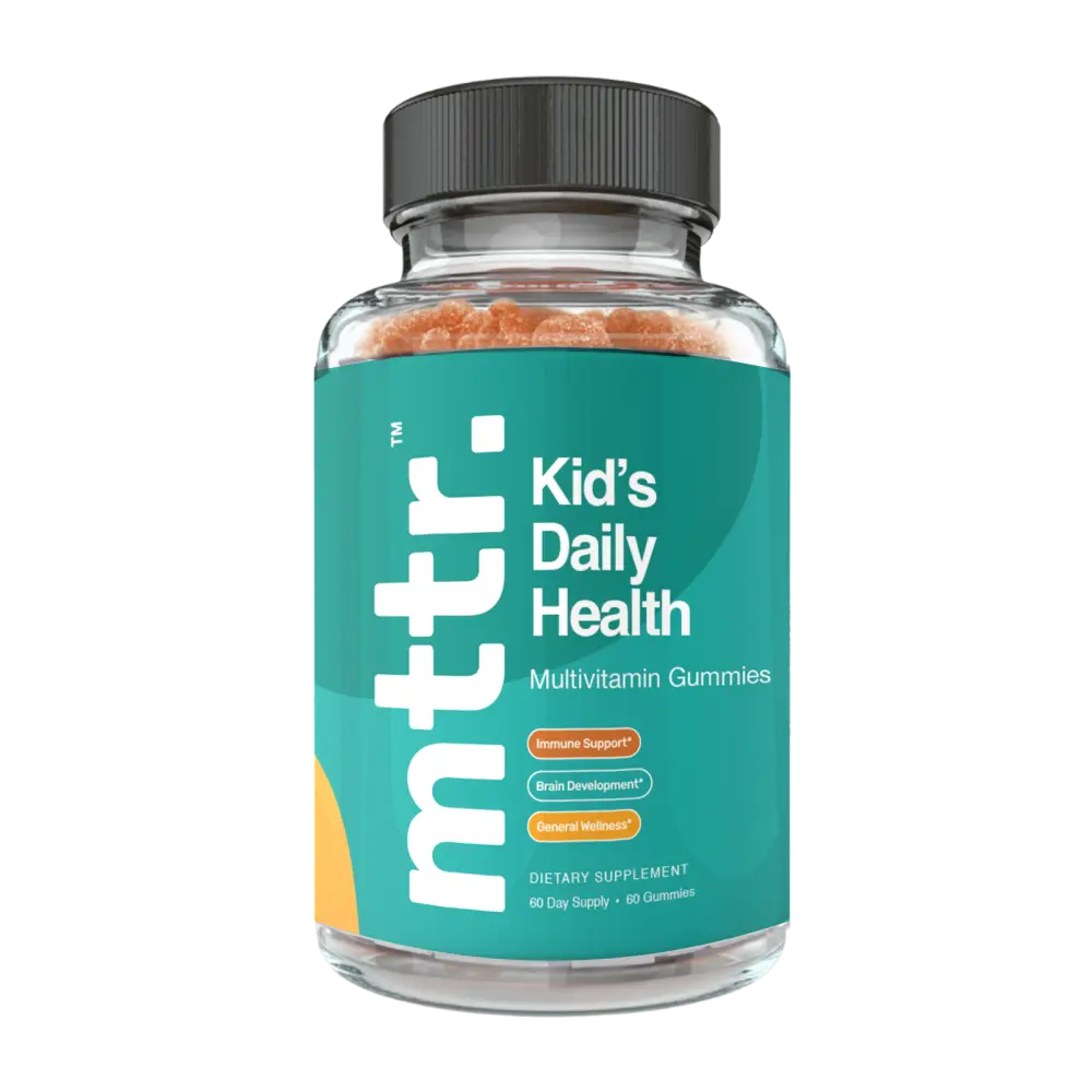 mttr Kid's Daily Health Multivitamin Gummies for Growing Bodies & Busy Lives - 60 Day Supply, 60 Gummies, Immune Support, Brain Development, General Wellness