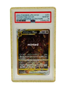 MintedGuard for Standard PSA Graded Cards (Shimmer Series) TPU Flexible Impact Protection Precision Molded Fit Scratch Edge Defense Slim Lightweight Design Graded Card Holder Graded Guard Bumper Guard Jewel