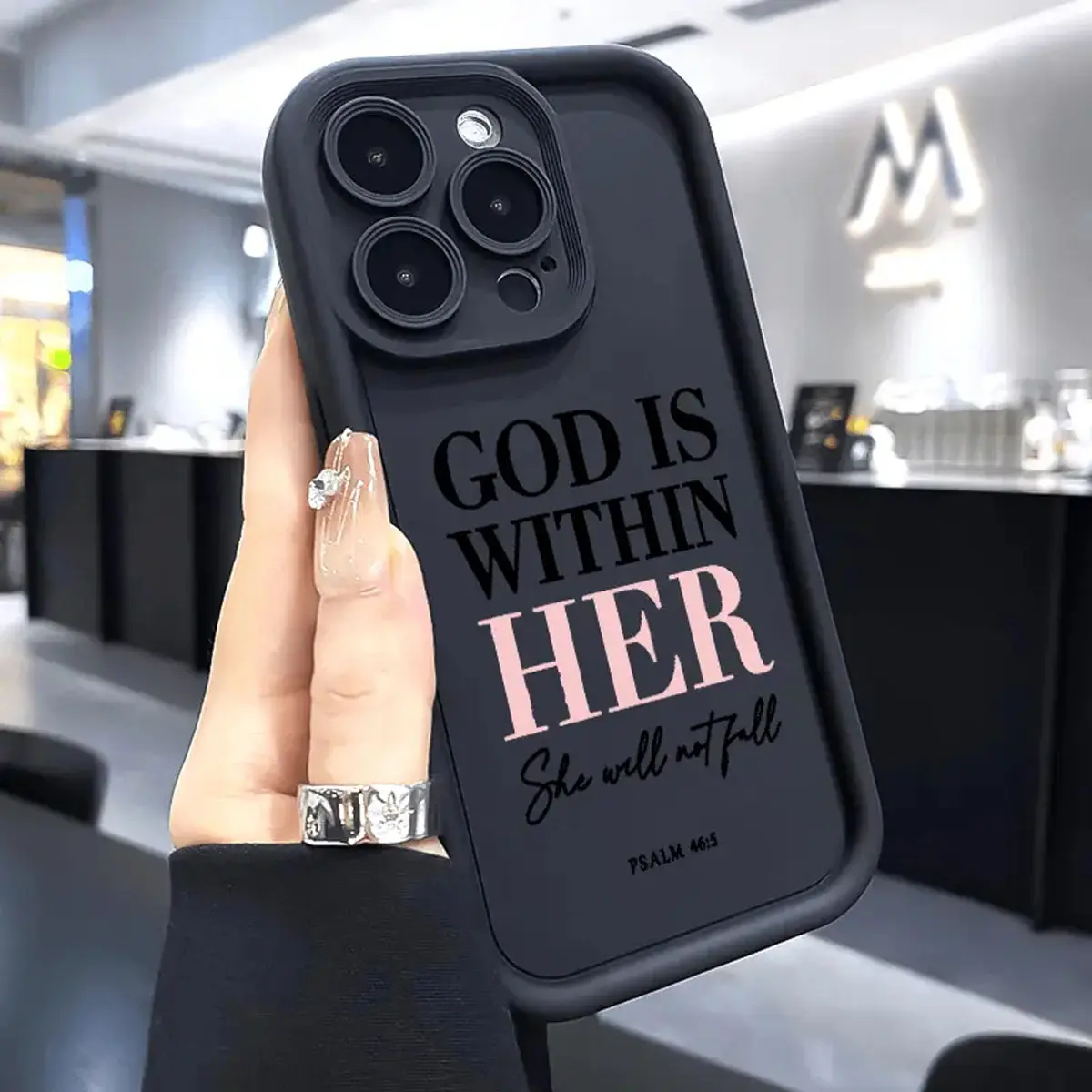 Non-Slip Shockproof Silicone TPU Bumper Phone Case, Drop-Resistant Durable Soft Customized Cover for iPhone 17 Pro Max, 16 Plus, 15, 14, 13, 12, 11 - Mobile Phone Accessory