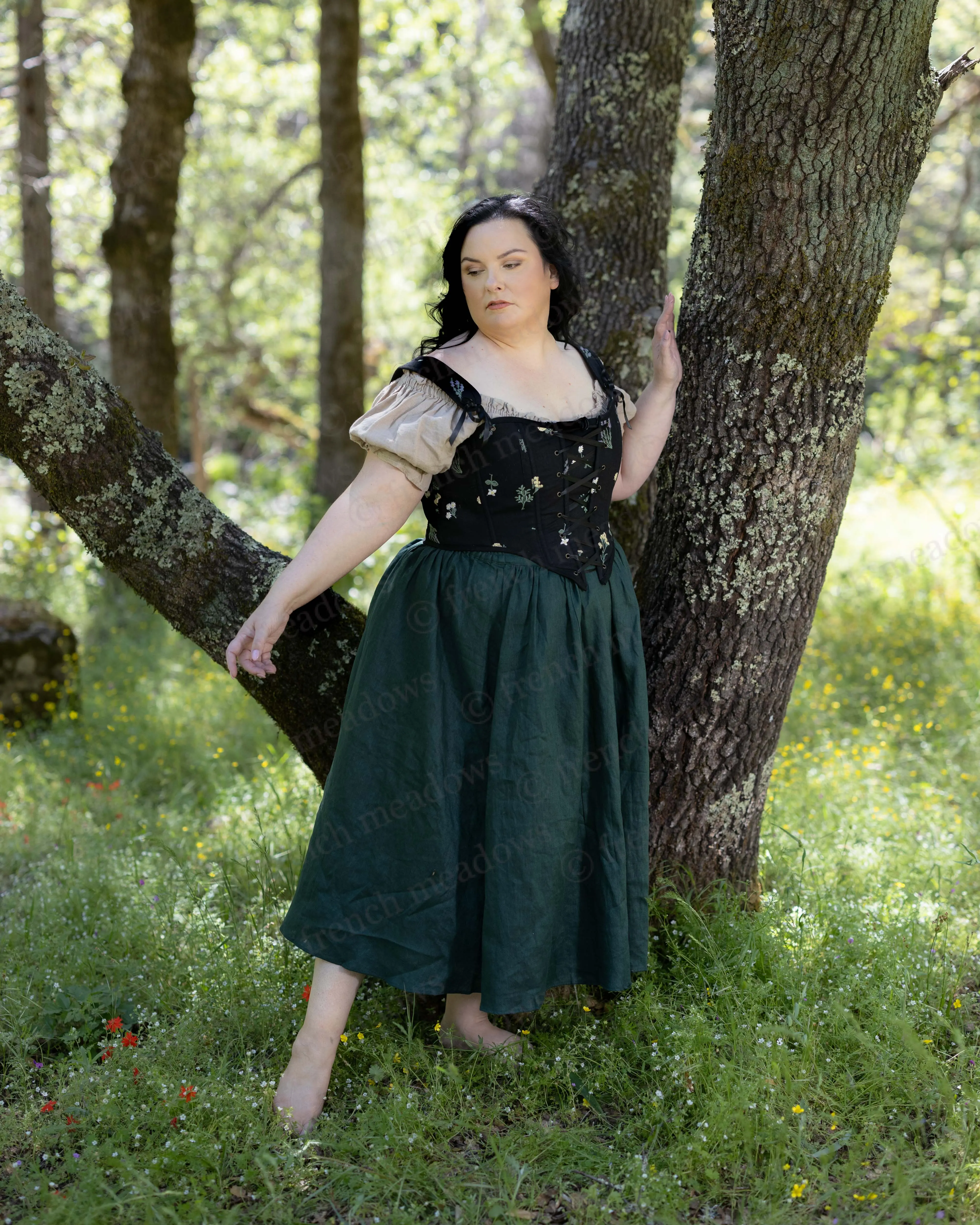 Black Wildflower Corset