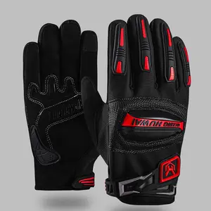 Men's Winter Motorcycle Gloves, Windproof Warm Cycling Gear, Waterproof Anti-Freeze Rider Protection, Durable Crash-Proof Motorbike Mitts