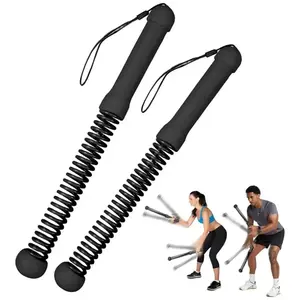 Newly Upgraded Ropeless Battle Ropes – Silent Ropeless Training Fitness Equipment for Indoor/Outdoor Workouts, Unisex Design Home Workout Gym Equipment Exercise