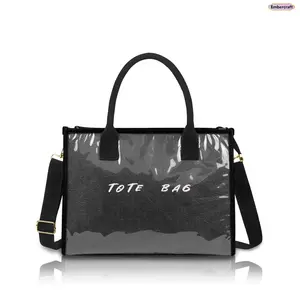 Women’s Large Capacity Textured Tote Bag, Kraft Paper Look PVC Shoulder Handbag, Lightweight Commuter Carryall with Spacious Interior, Casual Everyday Messenger Bag for Work, Shopping, Travel and Daily Use