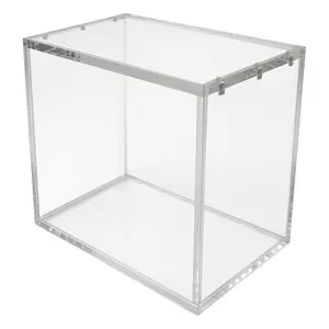 Stackable Acrylic Display Case, Compatible with Etb High-Quality Rectangular Storage Box, Magnetic Closure Design, Transparent Durable Organizer
