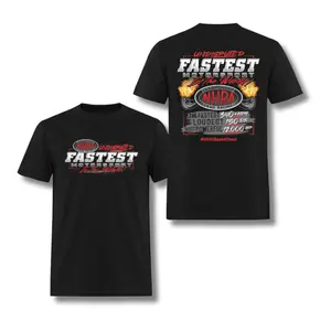 NHRA Undisputed Fastest T-Shirt – Drag Racing Tee with Championship & Flames, Motorsport Fans Graphic Shirt, 2 Sides.