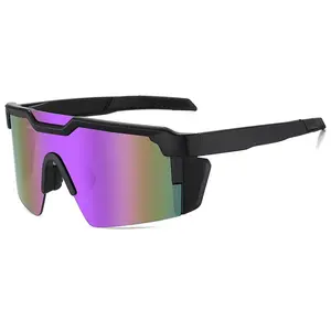 UV400 Polarized Sports Sunglasses – One Piece Lens for Cycling