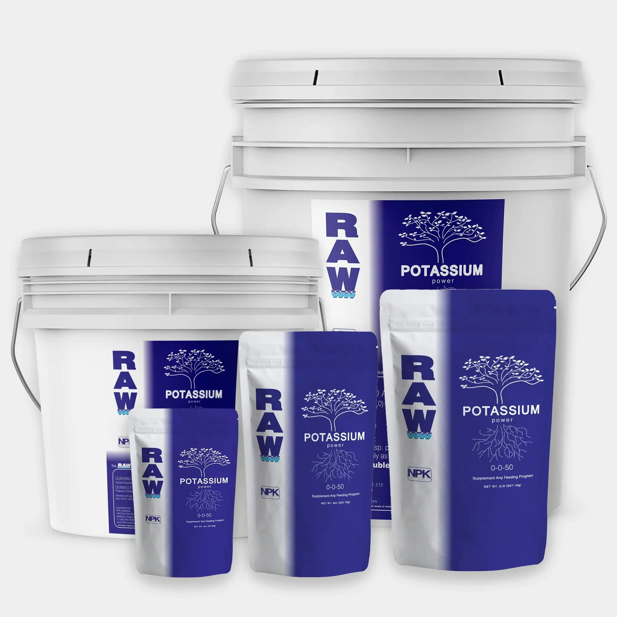 RAW Organic Water-Soluble Potassium Sulfate Soil Supplement Powder (2oz, 50% Water-Soluble Potash) - Corrects Deficiencies, Boosts Growth, Enhances Aroma, Improves Nutrient Transport, Boosts Firmness & Marketable Yield, Suitable for Indoor/Outdoor Gardens