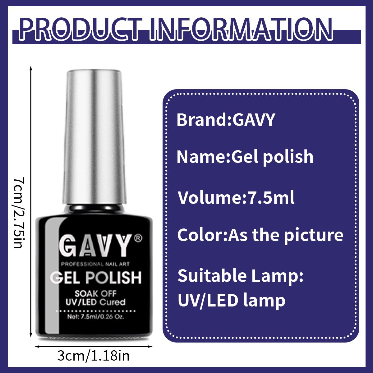 GAVY 6 Pack Glow in the Dark Gel Nail Polish Set - Neon Photoluminescent Collection, Orange Red Purple Blue Green, UV LED Soak Off Rave Festival Halloween Nail Art manicure Kit, 5-Free Long Lasting