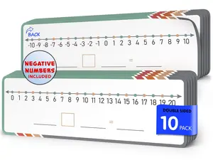 Dry Erase Flexic Negative Number Line 4"x12" (10 pc)