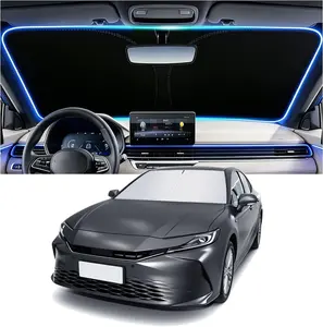 55" x 27.5" Car Windshield Sun Shade,Car Sun Protection Front Windscreen Inside, Windshield Sunshade Cover, Sun Visor Protection Car Windscreen,Windscreen for Summer, UV Heat Protection