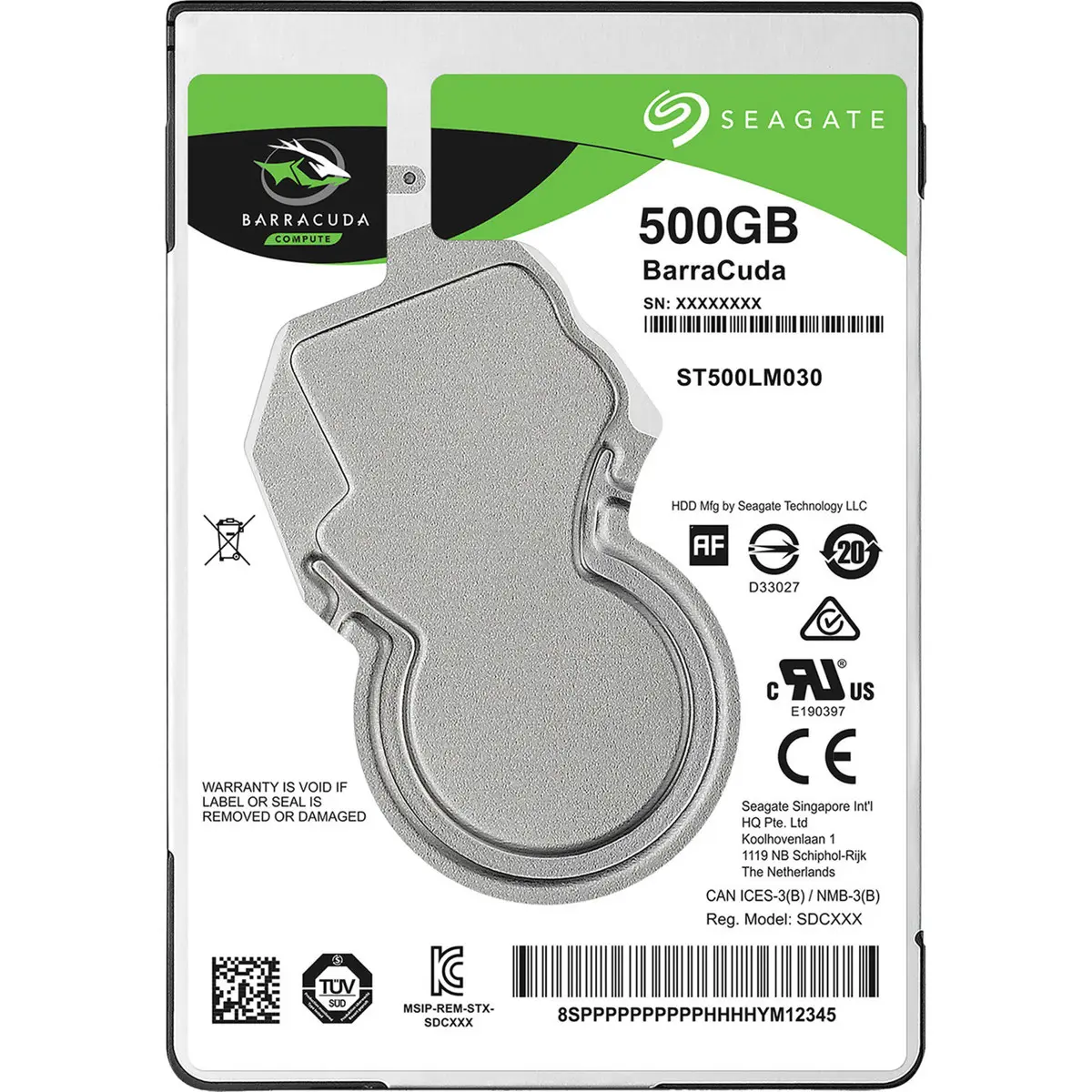 Seagate BarraCuda SATA III 2.5" Internal Laptop Hard Drive, 5400 RPM