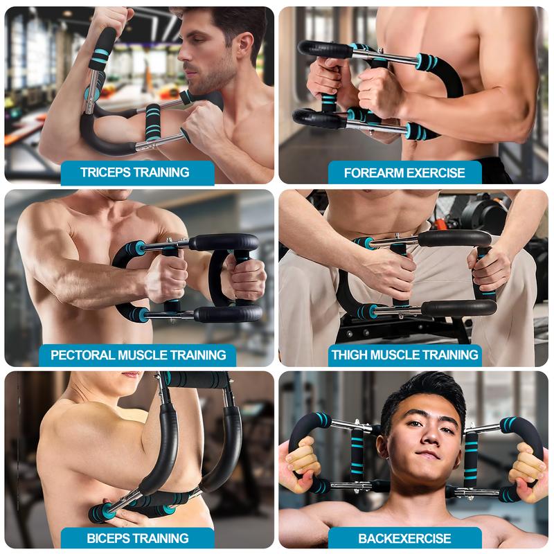 FlexGrip Adjustable Arm & Chest Trainer - Portable Spring Resistance Workout Equipment for Home Gym & Travel Men Women 60-100lbs Adjustable Weight U-Shaped Arm Strength Machine Full Suspension Electric Fat Tire Bike Bluetooth Voice Changer Mixer USB Recha