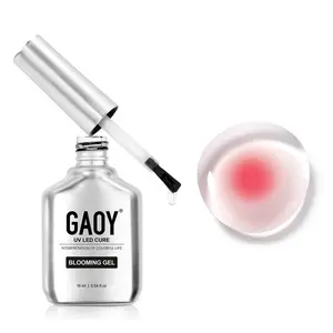 GAOY Nail Blooming Gel, 16ml Clear Blooming UV Gel Nail Polish Holiday Gift Pick, Spreading Effects Soak Off UV Gel for Nail Art DIY Manicure