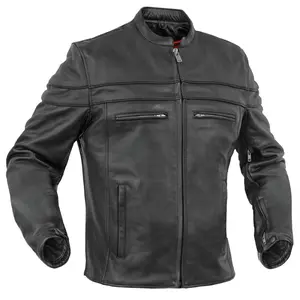 Road Warrior Men's Leather Motorcycle Jacket