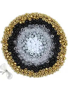 650pcs Halloween Pony Beads for Bracelet Making, 6x9mm Hair Beads for Braids, DIY Jewelry Craft, Fashion Gift Accessories, Beads Mix