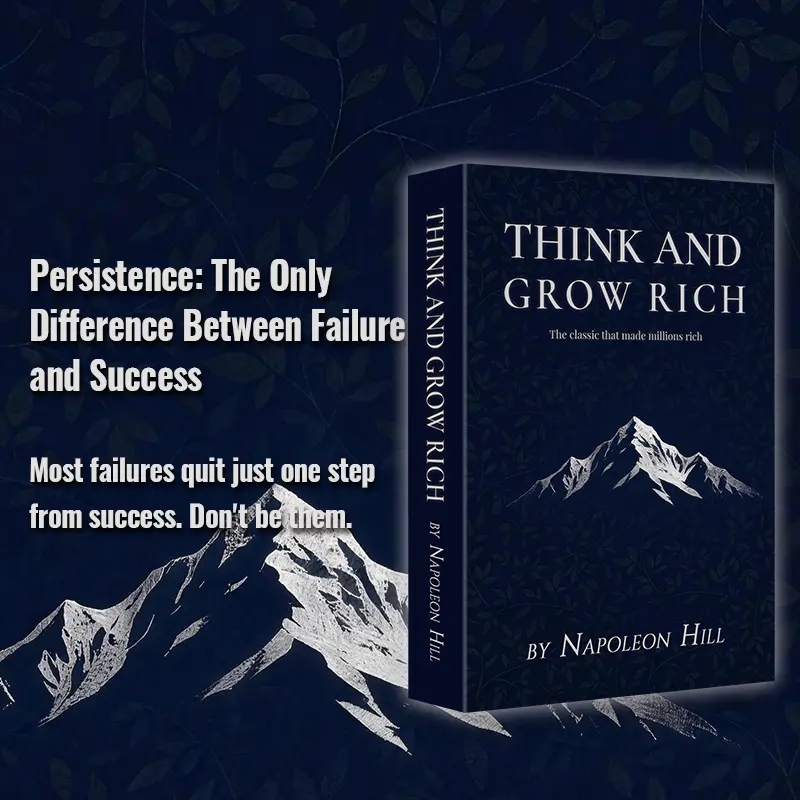 Think and Grow Rich by Napoleon Hill | The Classic That Made Millions Rich, Learn the Mindset of 500 Self-Made Millionaires to Turn Your Desire Into Real Wealth & Life-Changing Success
