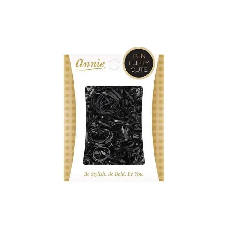 Black Elastic Hair Ties, 250-Count Tangle-Free Rubber Ponytail Holders for Braids and Daily Styling for All Hair Types, Hair Accessories For Braids
