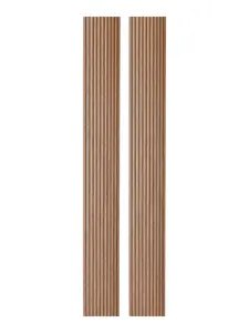 2-Pack Flexible Fluted Wall Panels - Oak