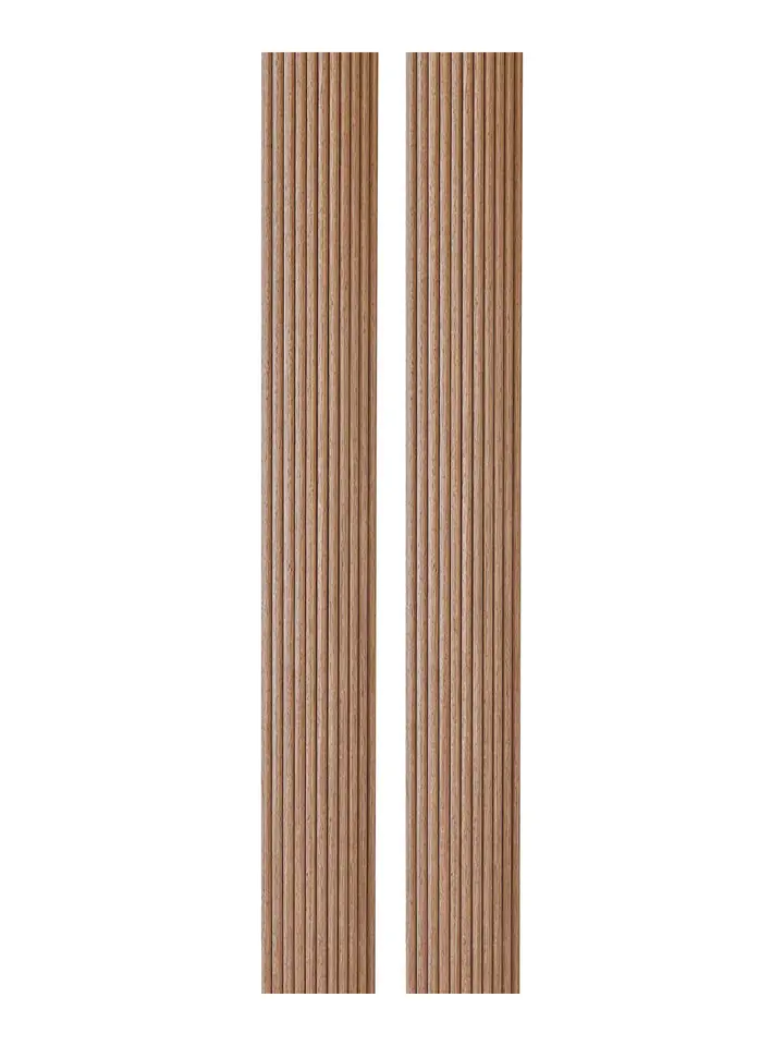 2-Pack Flexible Fluted Wall Panels - Oak