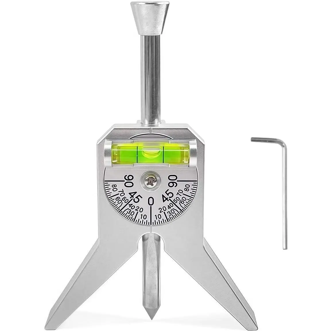 Pipe Center Finder Punch Tool and Marker Tool for Pipes 1/2" and Larger, Pipe Locator Level, Flange Wizard Center Finder - Upgraded Design for Accurate Pipe Diameter Measurement and Marking