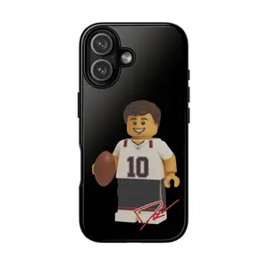Drake Maye Football Tough Phone Case, Full Model, Drake "Drake Maye" Maye Phone Case