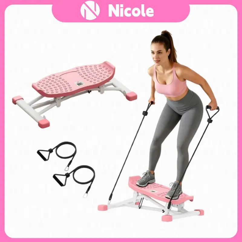 Nicole Selection Foldable Ski Machine for Home - 120KG Load Cardio Equipment, Multi-Functional with Digital Display