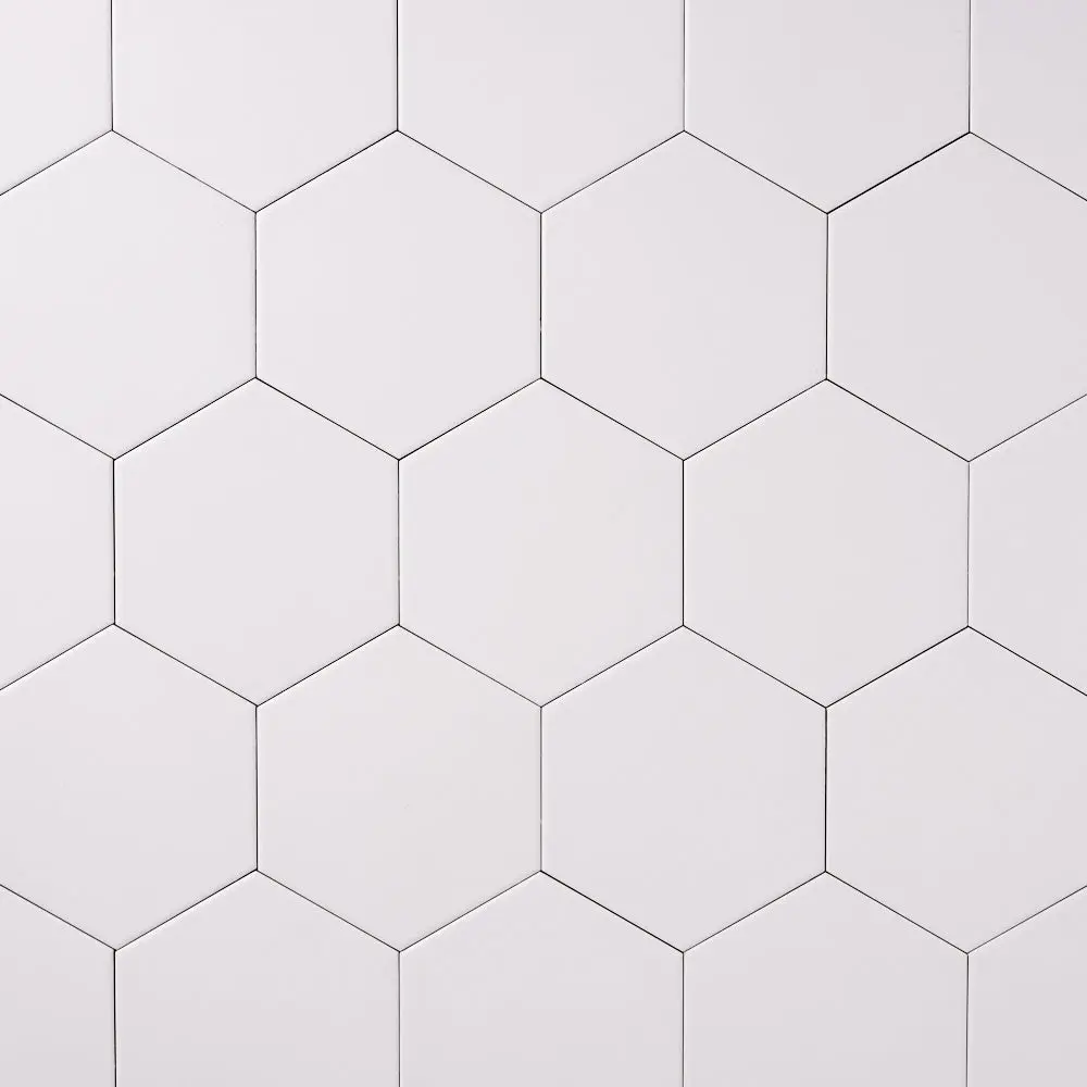 Venice Blanco 5x6 Hexagon Matte Porcelain Tile Sample