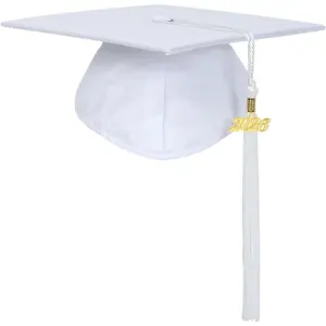 Unisex Adult Matte Graduation Cap with Tassel Year Charm