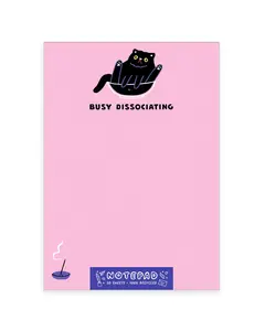Busy Dissociating Cat Notepad