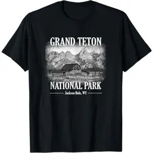 Grand Teton National Park Jackson Hole Wyoming Mormon Row T-Shirt