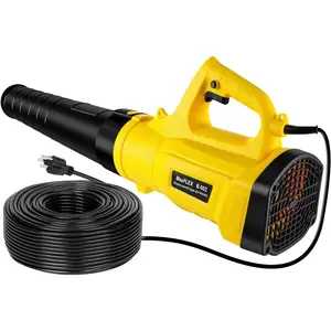 Leaf Blower, 3000W High Power Turbine Leaf Blower, with 82 feet Extra Long Power Cord, 6-Gear Wind Speed Regulation, for Lawn Care, Yard, Garage, Patio, Blowing Leaves and Snow