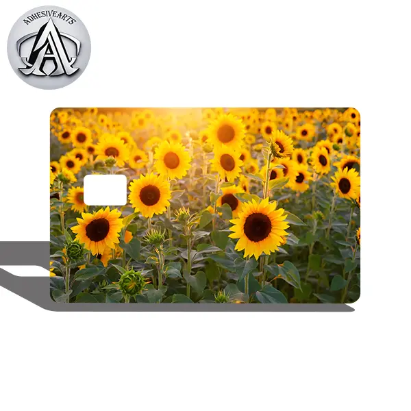 Sun Flower Debit Card Skin/Sticker - High Quality Vinyl for Customization and Personalization Sun Flower Debit Card Skin/Sticker - High Quality Vinyl for Customization and Personalization