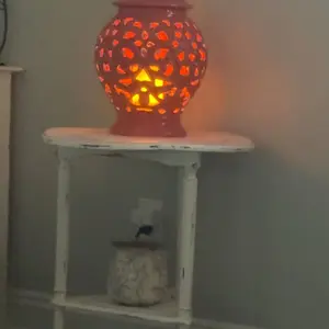 Indoor/Outdoor 16" Flickering Flame Ceramic Urn by Valerie