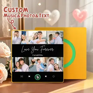 【Customization】Custom Music Fridge Magnets with Frame That Plays Music with 6 Photos Mother's Day Gifts for Mom