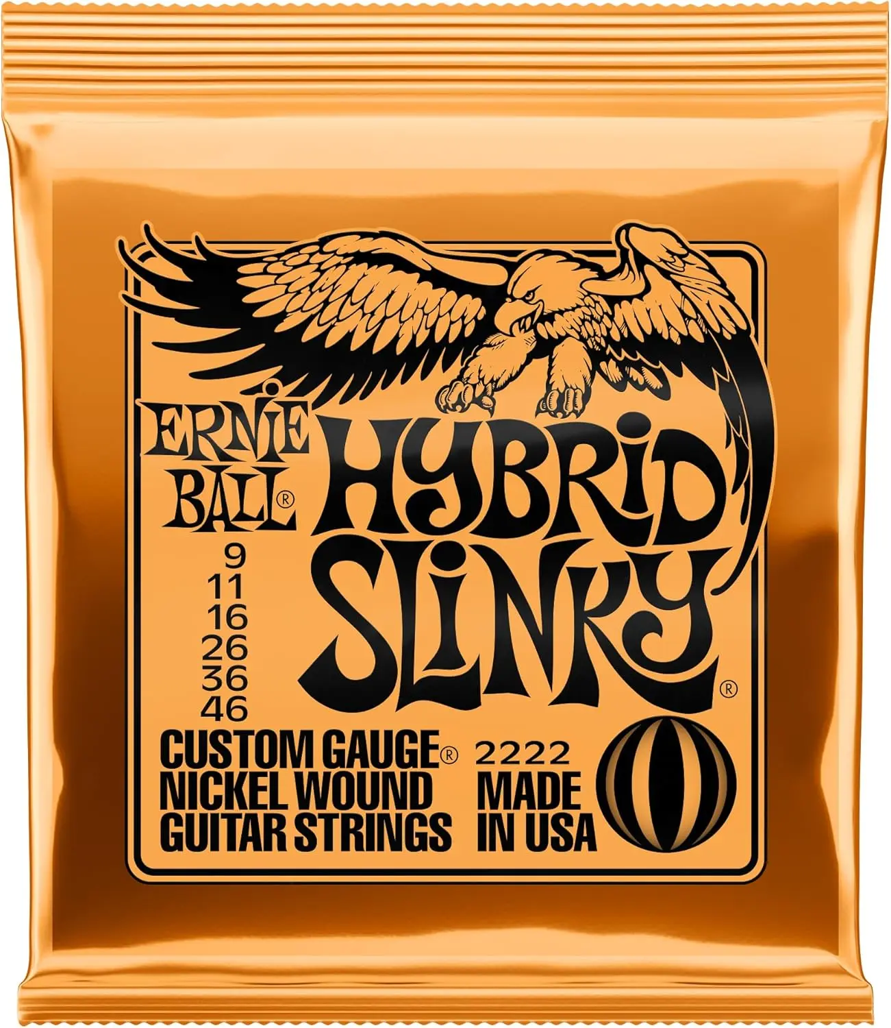 Ernie Ball Hybrid Slinky Guitar Strings 9-46 | Electric Guitar Strings