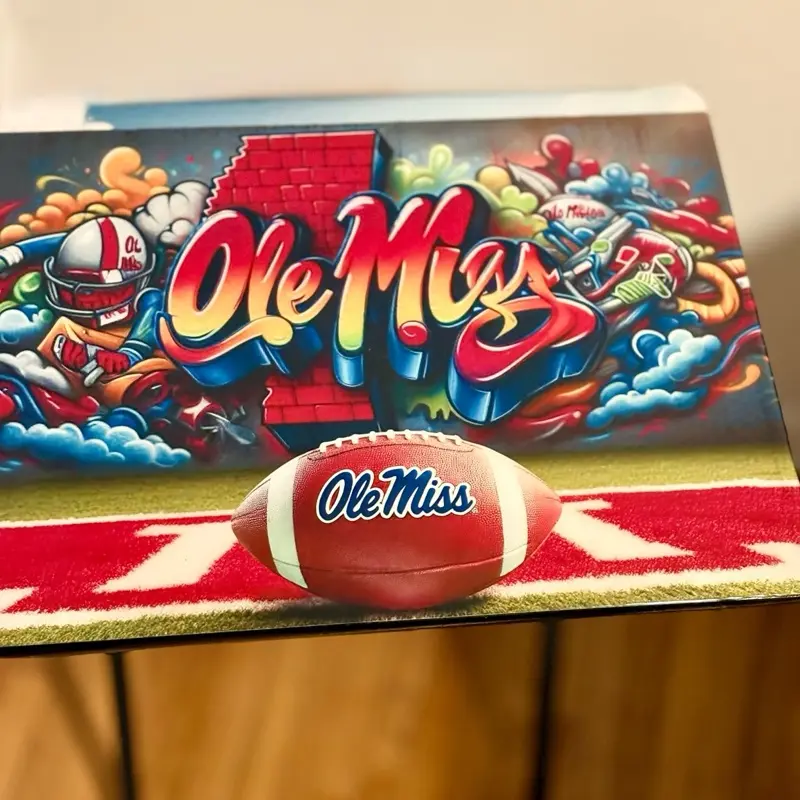 Custom Sports Team Epoxy Table | Personalized Game Day Statement Piece
