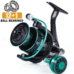 Sougayilang Spinning Reels Lightweight Ultra Smooth Powerful Fishing Reels Red & Blue & Golden Universal Spinning Wheel for Freshwater and Seawater
