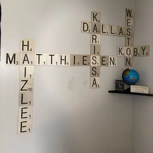 4x4in custom scrabble letter tiles